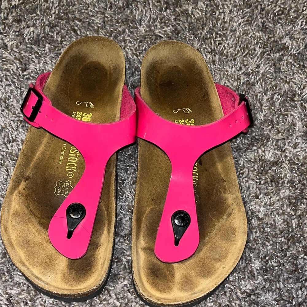BIRKENSTOCK Pink Sandals with Buckle